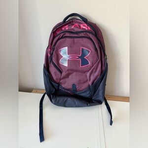 Under Armour Backpack in Pink and Navy